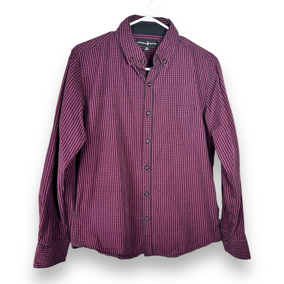 Beverly Hills Polo Club Men’s Long-Sleeved Checkered Shirt - Picture 5 of 5